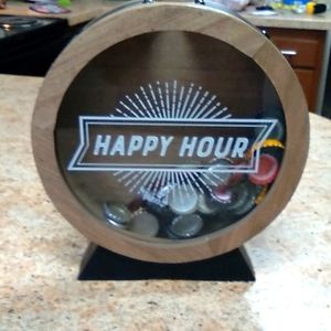 Happy hour bottle cap bank